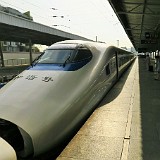 Bullet Train  Newest generation bullet train, taking me from Chengdu to Chongqing, the starting poing of the Yangtze river cruise.